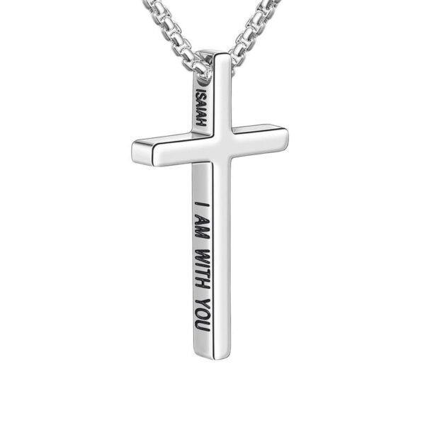 Cross pendant necklace, religious hip-hop couple pendant necklace